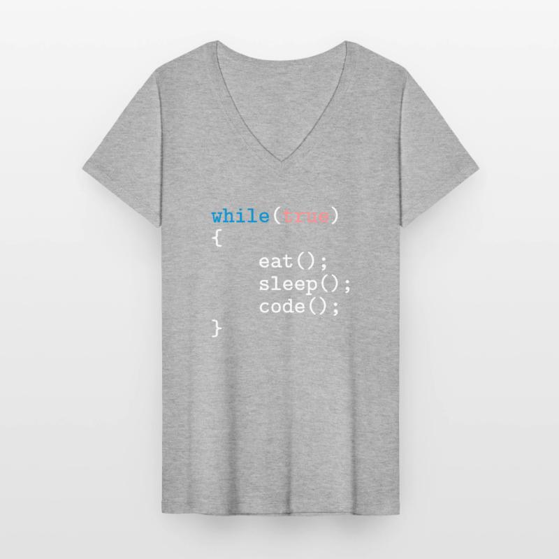 Programmierer, Software, Informatik, Developer Camiseta de mujer con cuello de pico