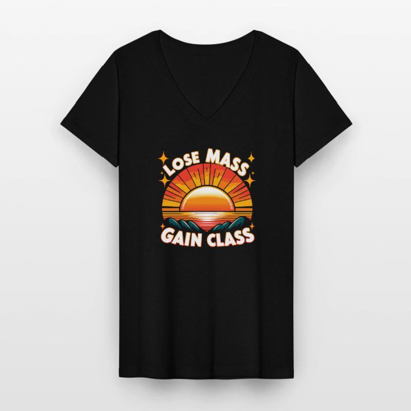 Decrease Women's V-neck T-shirt