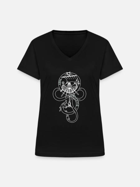Thor - Frauen-T-Shirt mit V-Ausschnitt - Schwarz