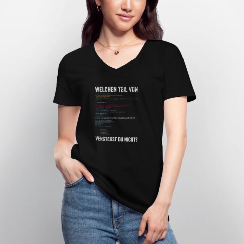 Programmierer Frauen-T-Shirt mit V-Ausschnitt