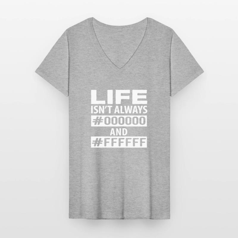 Programmer color code Funny Women's V-neck T-shirt
