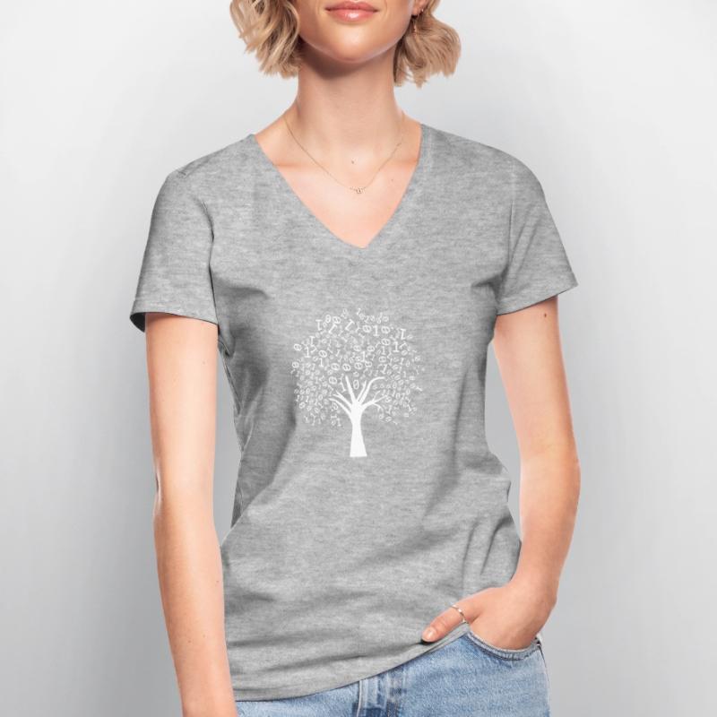 Programmer Binary Tree Women's V-neck T-shirt