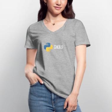 Programmazione programmatore divertente Python in difficoltà Maglietta da donna con scollo a V