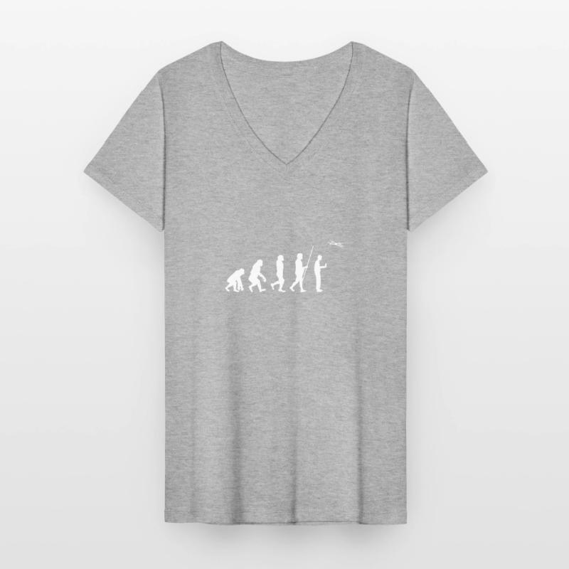 Drone d'évolution pilote de drones T-shirt col V Femme