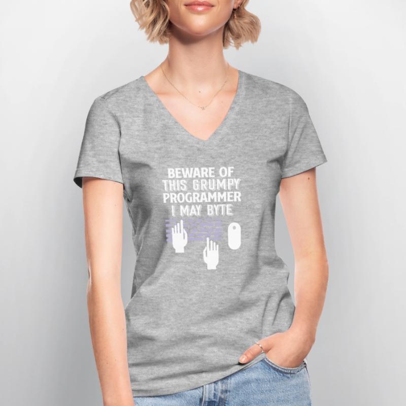 Programmeurs Codage Programmation Programmeurs T-shirt col V Femme