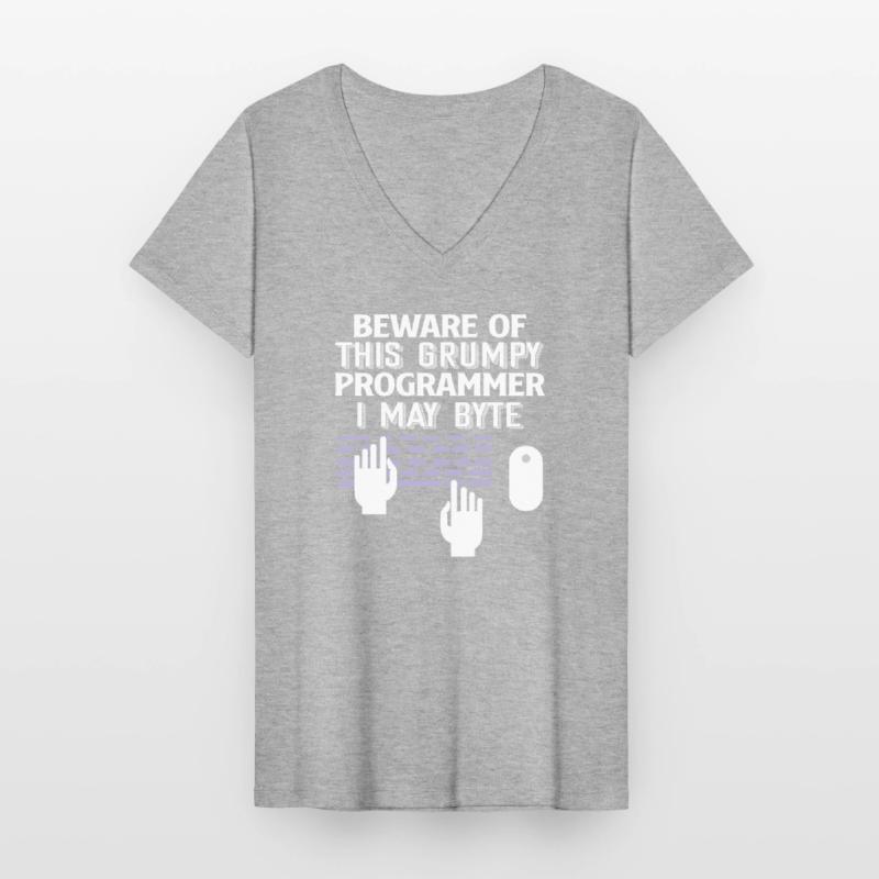 Programmeurs Codage Programmation Programmeurs T-shirt col V Femme