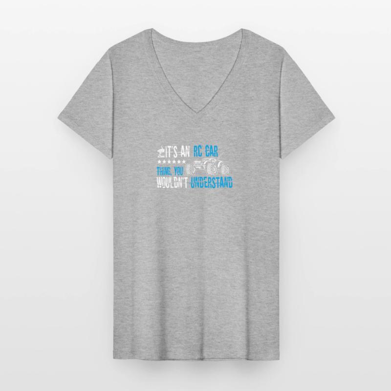 C’est une chose de voiture RC télécommande de course télécommande C T-shirt col V Femme
