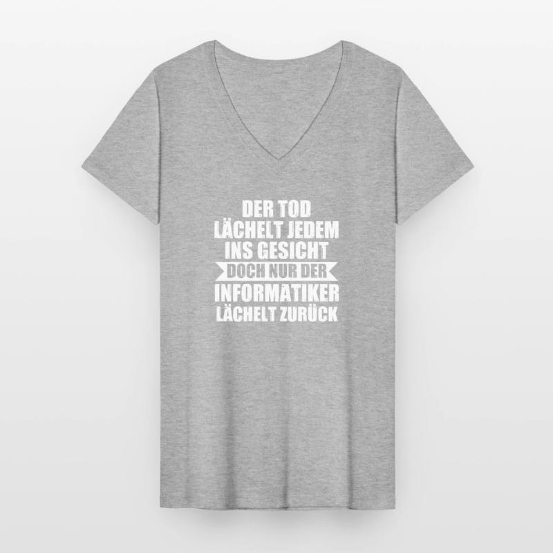 Programmieren Codieren Programmierer Geschenk Frauen-T-Shirt mit V-Ausschnitt