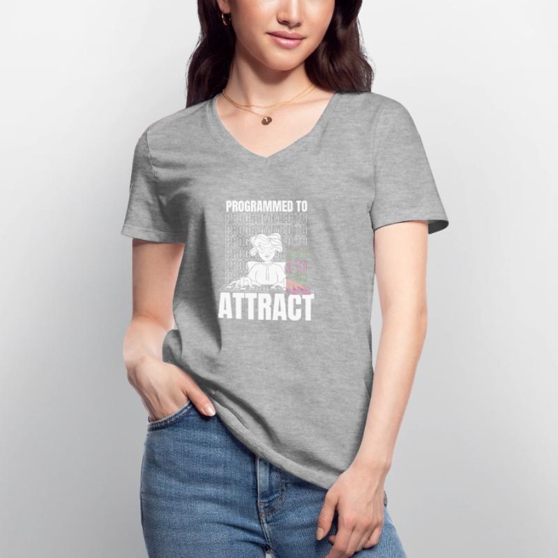 Developer Coder Programmer Funny Women's V-neck T-shirt