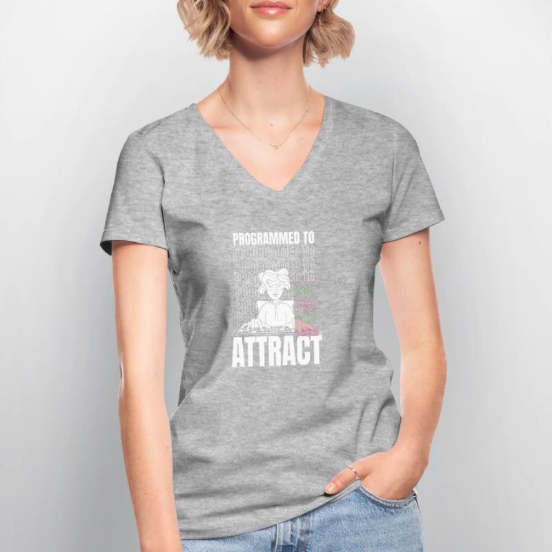 Developer Coder Programmer Funny Women's V-neck T-shirt
