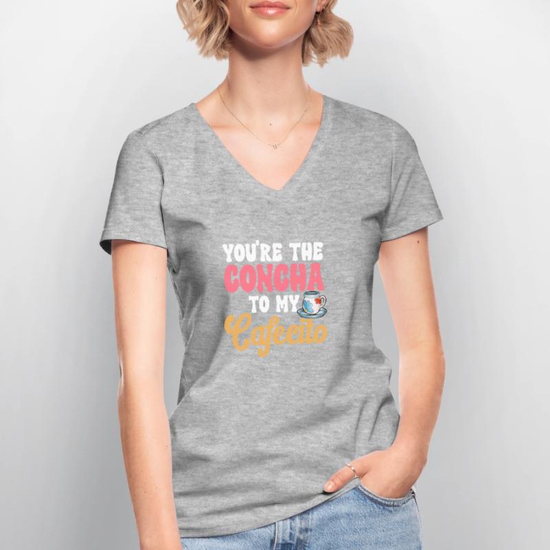 Concha Hispanic Mexican Pan Dulce Women's V-neck T-shirt