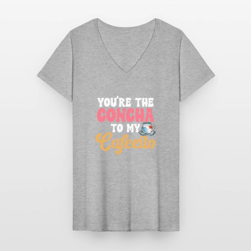Concha Hispanic Mexican Pan Dulce Women's V-neck T-shirt