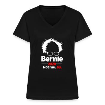 Bernie Sanders 2020 Pas moi. États-Unis politique - T-shirt col V Femme - noir - Devant - Lela (165cm)