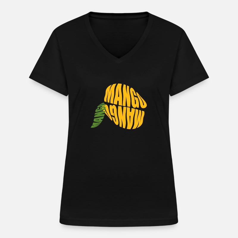 Mangue - T-shirt col V Femme - noir