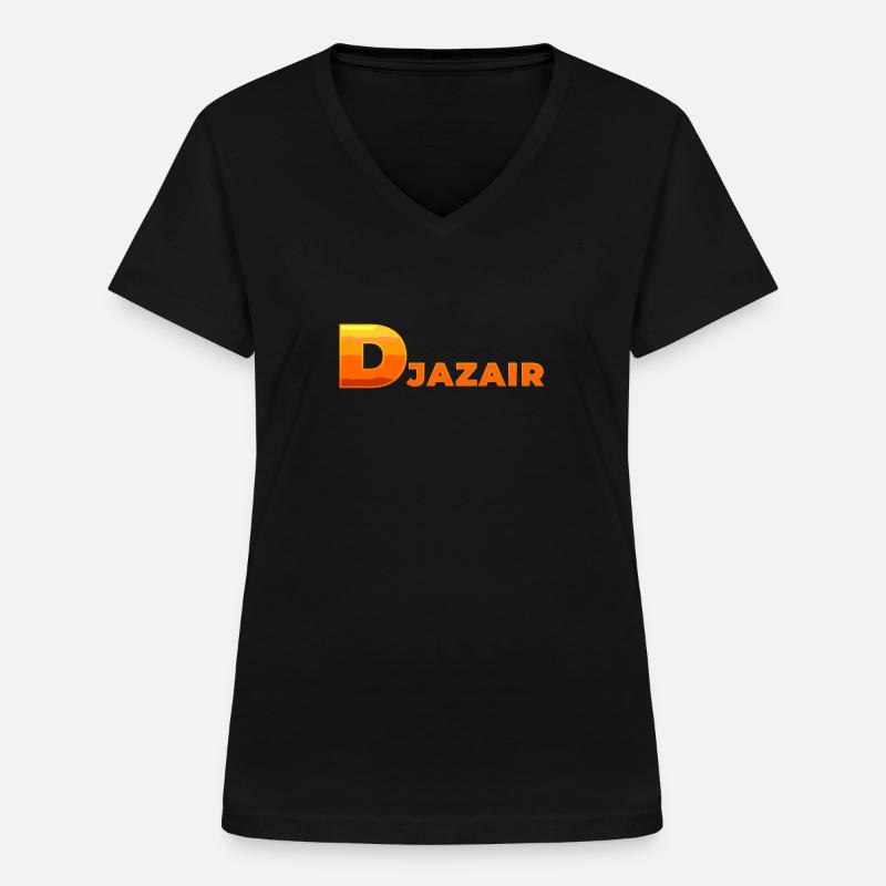 Algeria - Women's V-neck T-shirt - black