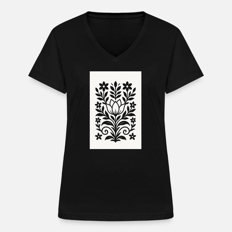 RayPay Eclipse - Women's V-neck T-shirt - black