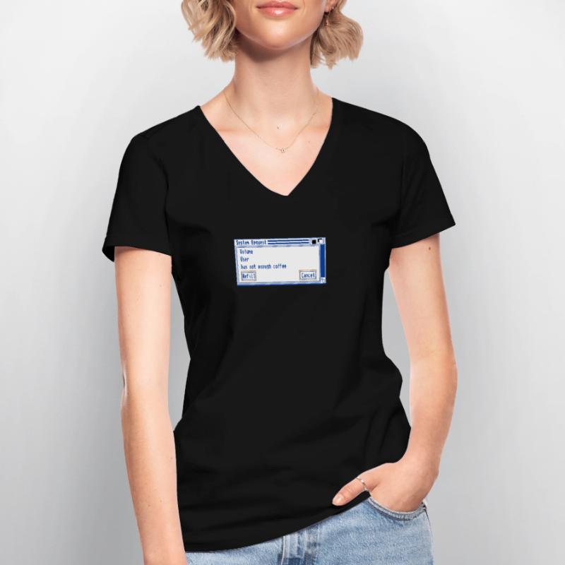 Coffee Checkbox System Request Women's V-neck T-shirt