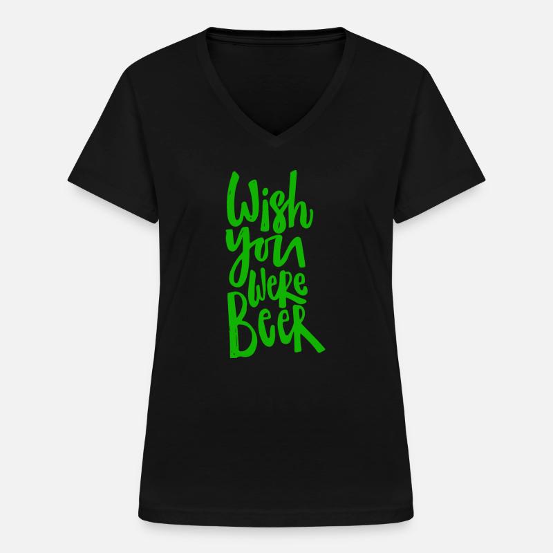 I - Women's V-neck T-shirt - black