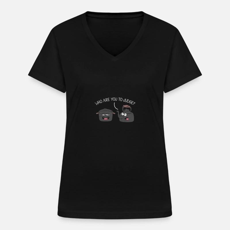 Cauldron upset about pot gift idea Kitchen utensils - Women's V-neck T-shirt - black