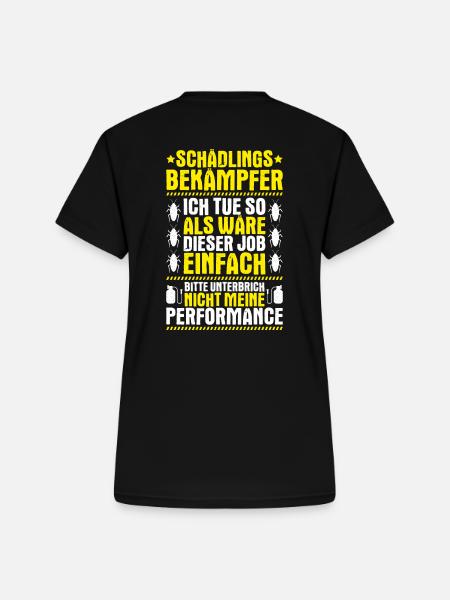 Schädlingsbekämpfer Kammerjäger Exterminator - Frauen-T-Shirt mit V-Ausschnitt - Schwarz