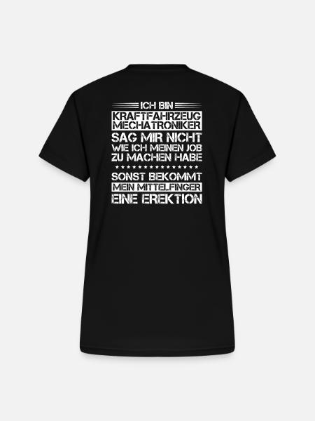 KFZ-Mechatroniker/Kraftfahrzeugmechatroniker/Autos - Frauen-T-Shirt mit V-Ausschnitt - Schwarz