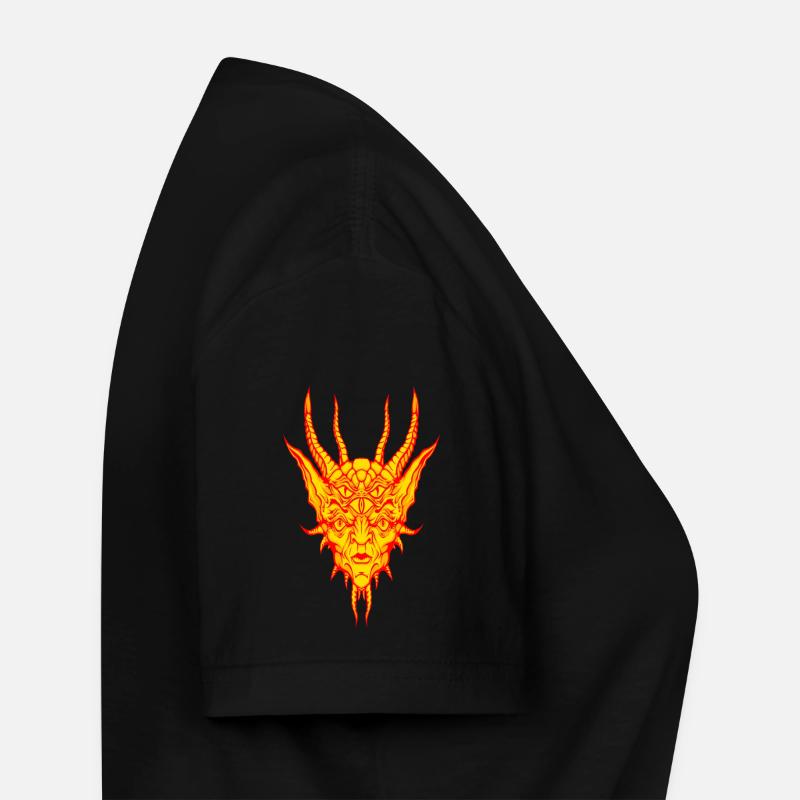 Démon du feu T-shirt col V Femme