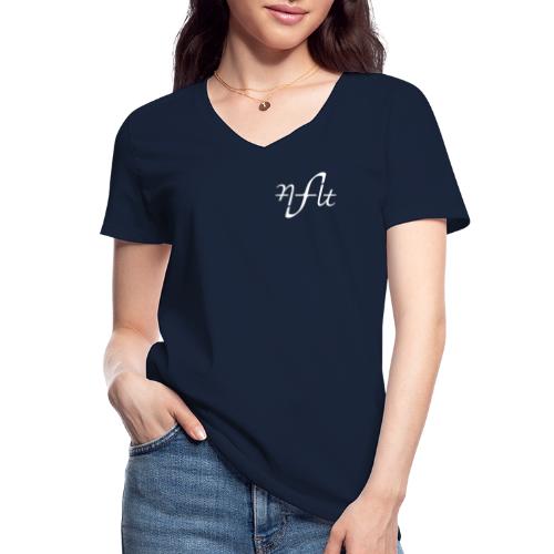 AFLT logo (white) - Classic Women's V-Neck T-Shirt