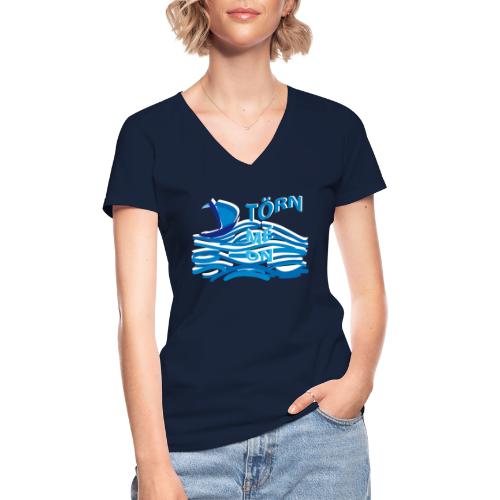 Segelschiff - Sailing -Törn - Klassisches Frauen-T-Shirt mit V-Ausschnitt
