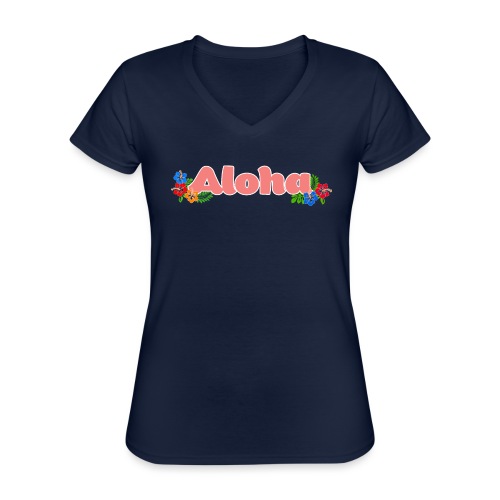 Aloha #2 - Klassisches Frauen-T-Shirt mit V-Ausschnitt