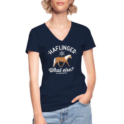 Haflinger - What else? - Klassisches Frauen-T-Shirt mit V-Ausschnitt