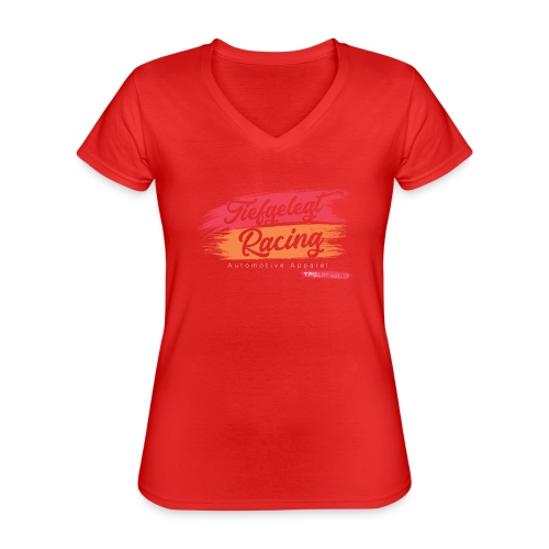 Racing No.1 - Klassisches Frauen-T-Shirt mit V-Ausschnitt