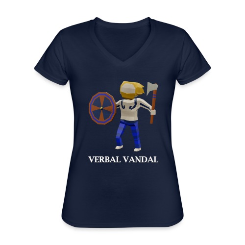 Verbal Vandal (English) - Classic Women's V-Neck T-Shirt