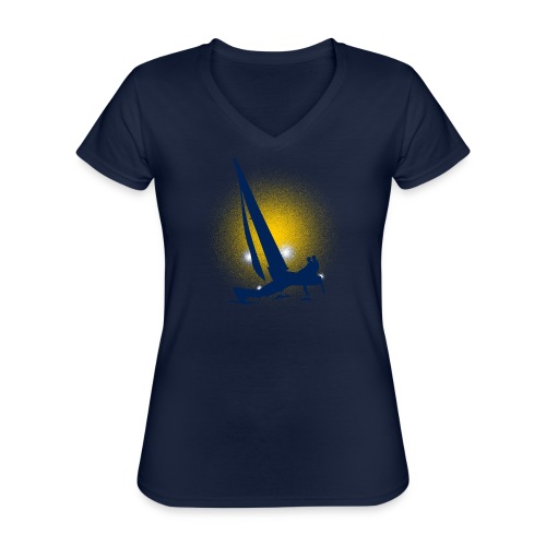 catamaran - Klassisches Frauen-T-Shirt mit V-Ausschnitt