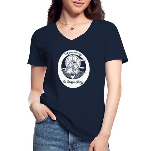 Find your own way 2 - Klassisches Frauen-T-Shirt mit V-Ausschnitt