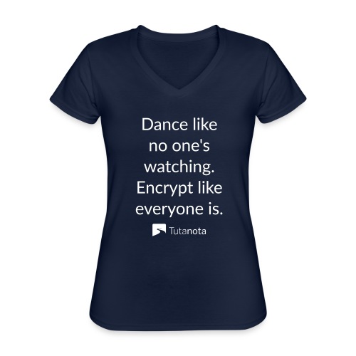 Danza tutanota - Camiseta clásica con cuello de pico para mujer