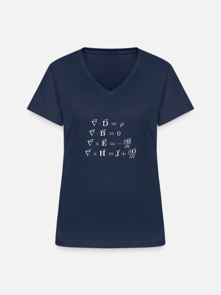 Mathematiker - Frauen-T-Shirt mit V-Ausschnitt - Navy