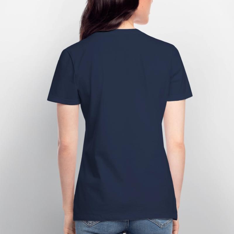 Ballon de Rugby T-shirt col V Femme