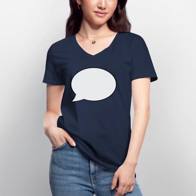 Speech bubble empty Women's V-neck T-shirt