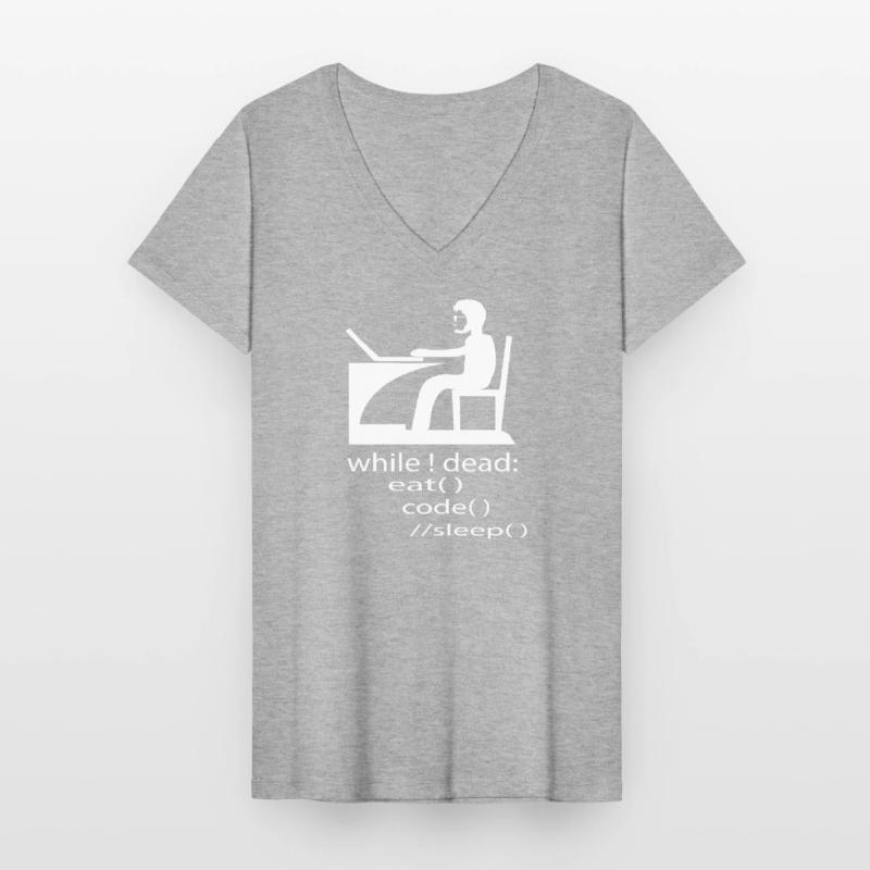 Softwareentwickler Programmierer Geschenk Frauen-T-Shirt mit V-Ausschnitt