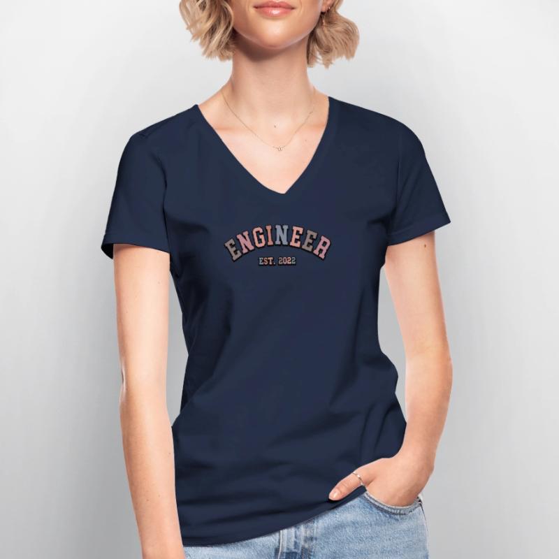 Engineer Brain Mechanical Engineering Electrical Engineering Math Women's V-neck T-shirt