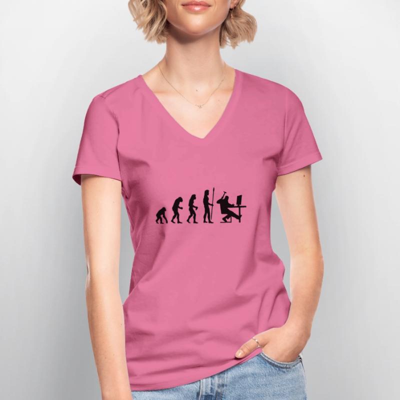 evolution_pc_1 Women's V-neck T-shirt