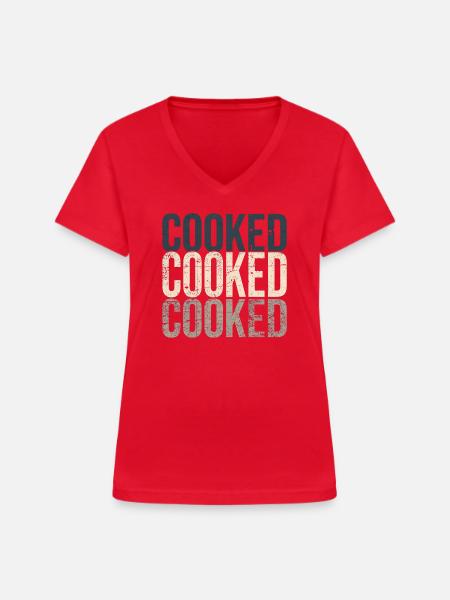 Gekocht – Virales Schlangen-Tee - Frauen-T-Shirt mit V-Ausschnitt - Rot