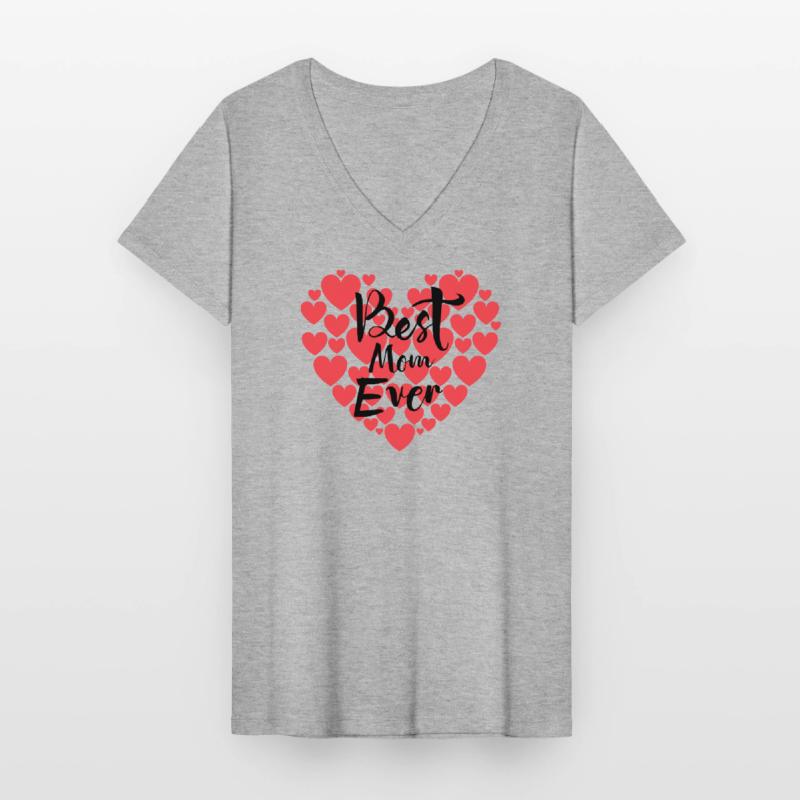 Beste Muttertagsmutter 2022 Frauen-T-Shirt mit V-Ausschnitt