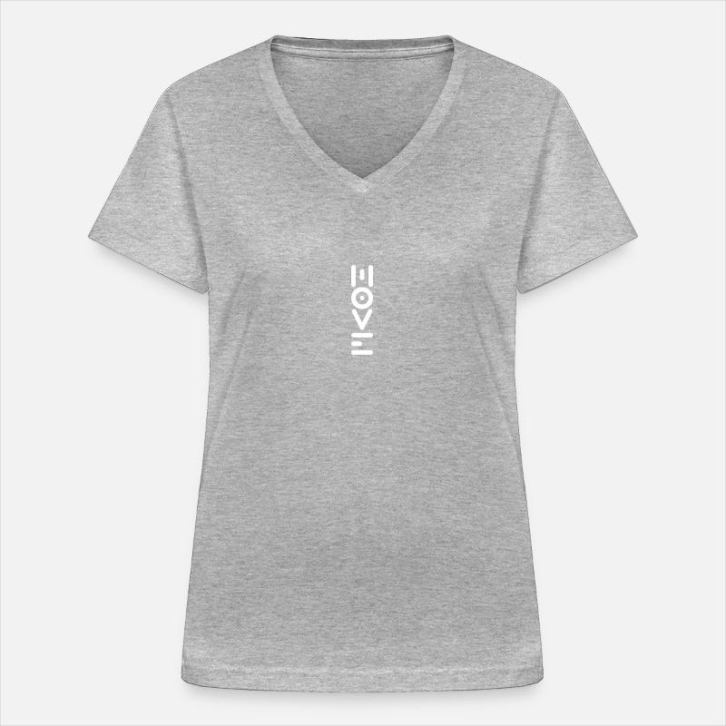 move 2 - Women's V-neck T-shirt - sports grey