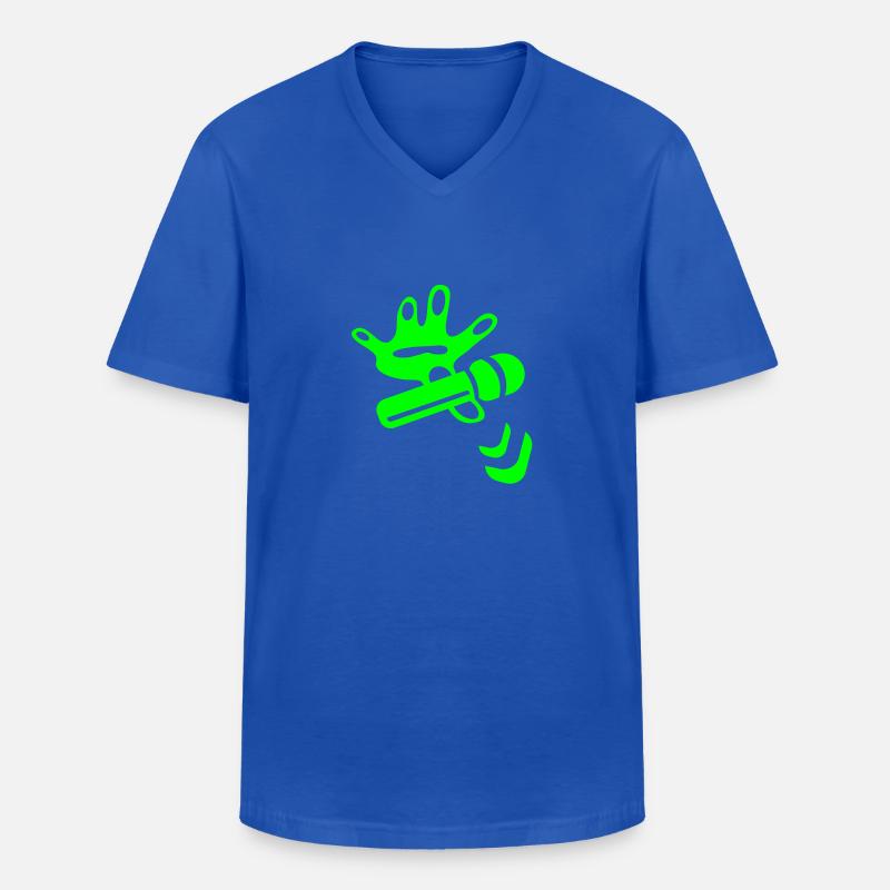 Mike Drop Icon - Männer-T-Shirt mit V-Ausschnitt - Royalblau