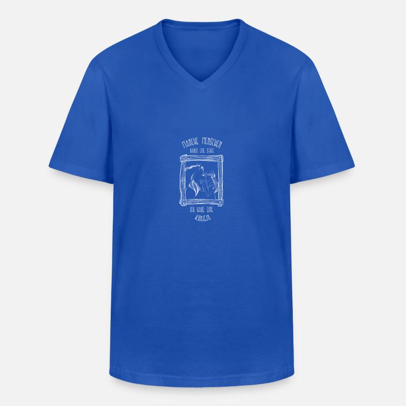Pferde Stute - Männer-T-Shirt mit V-Ausschnitt - Royalblau