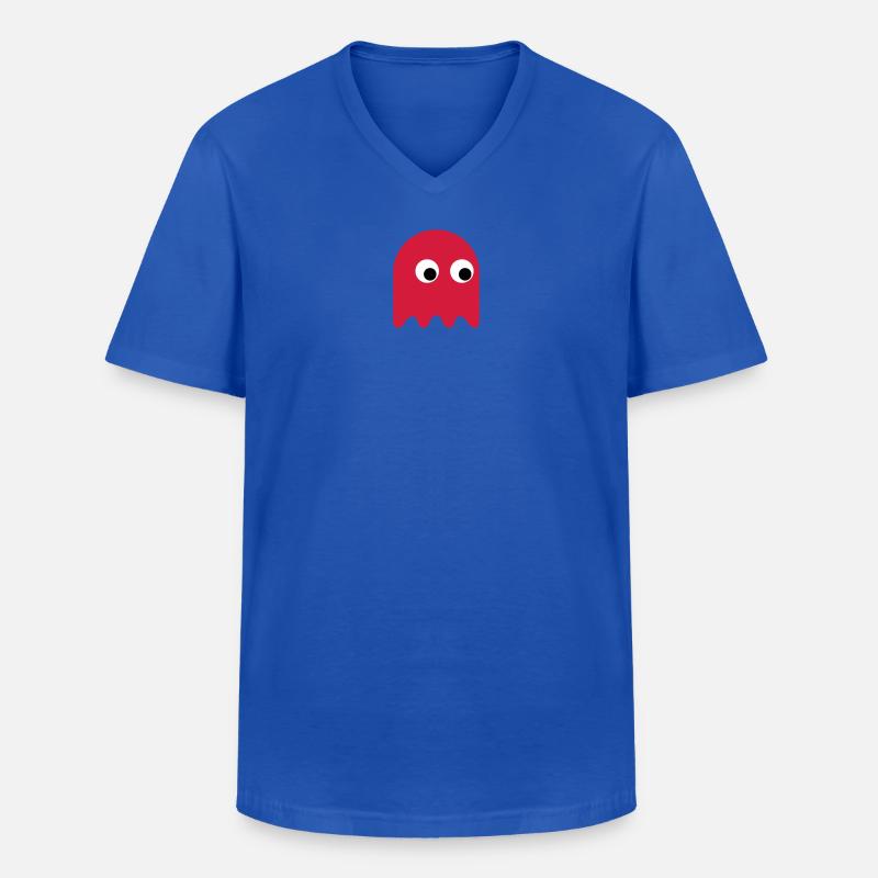 Game Classics Ghost - Men's V-Neck T-Shirt - royal blue