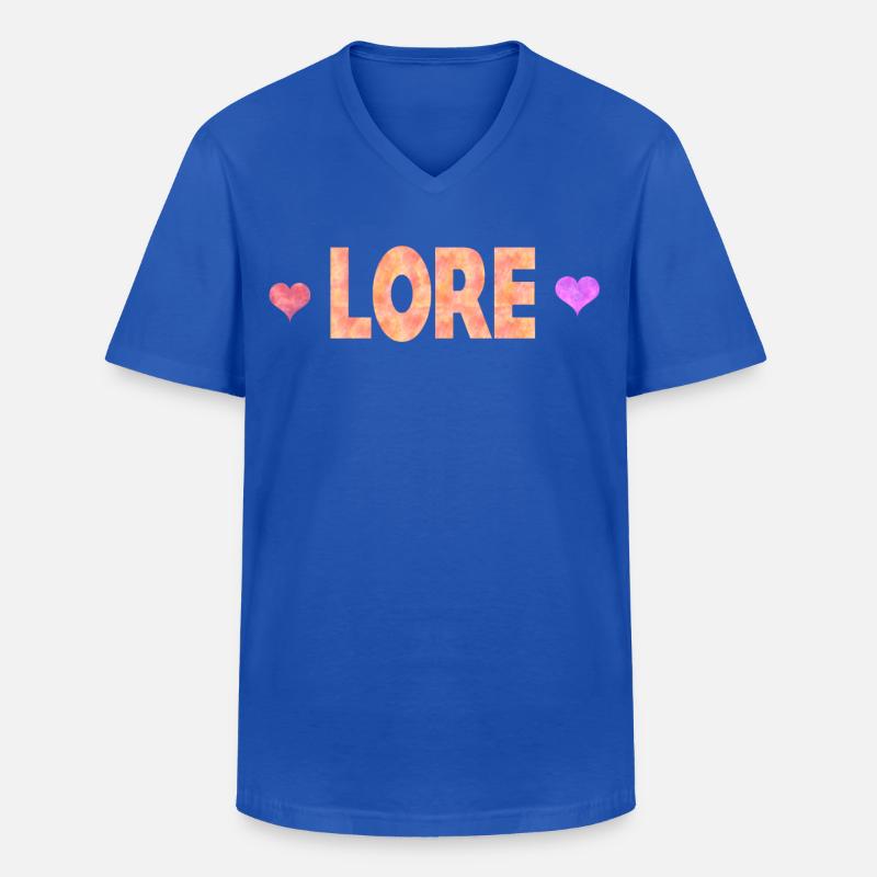 Lore - Männer-T-Shirt mit V-Ausschnitt - Royalblau