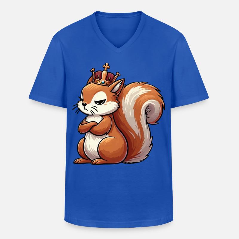 Eichhörnchen Eichhorn Eichhörnchenliebhaber Nager - Männer-T-Shirt mit V-Ausschnitt - Royalblau