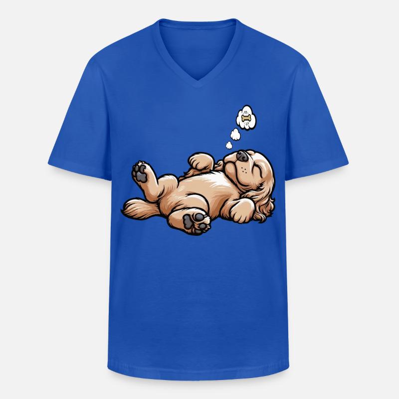 Cocker Spaniel Cockerhund Cocker Spaniel Besitzer - Männer-T-Shirt mit V-Ausschnitt - Royalblau